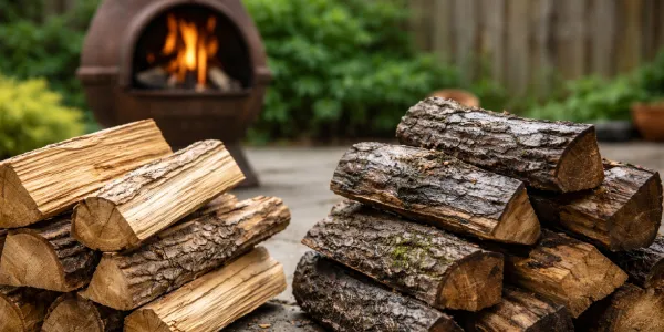 Dry Firewood Vs Wet Firewood As Fuel Source for Chimenea